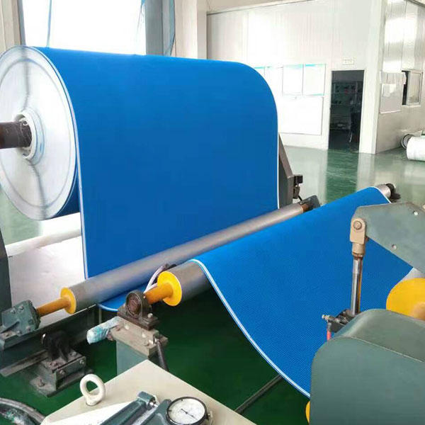 Glossy Blue PVC Conveyor Belt