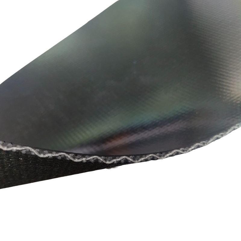 3.4mm Black Solid Woven PVK conveyor Belts for Logistics And Post