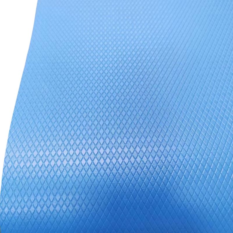 Blue PVC conveyor belt for meat and poultry