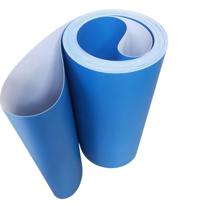 Blue pvc conveyor belt for vegetable cutter