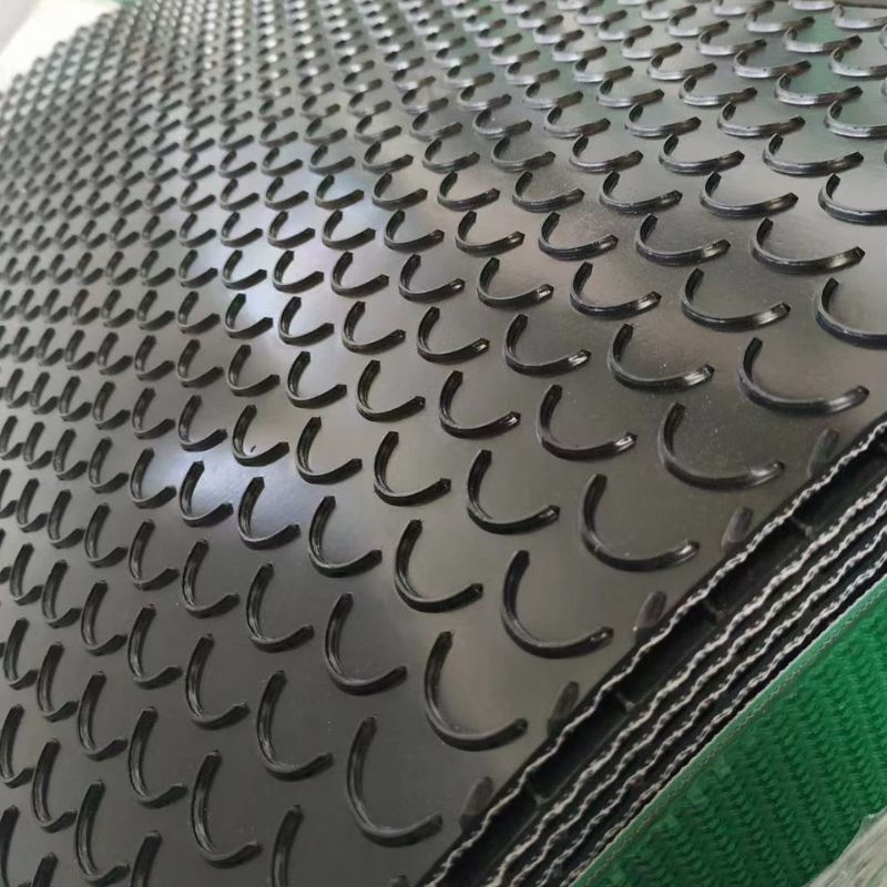 Black Crescent Top solid woven Conveyor Belt